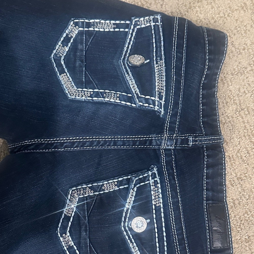 Day-trip Dark Blue bootcut jeans - Picture 6 of 8